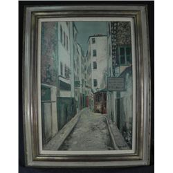 Utrillo .V. Oil on Board Painting Art