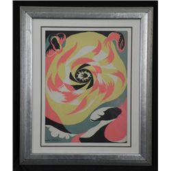 Andre Masson Original Litho Soleil Art Print Framed