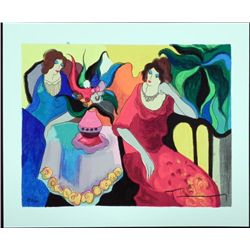 Itzchak Tarkay Signed Ltd Ed Art Print Tranquility