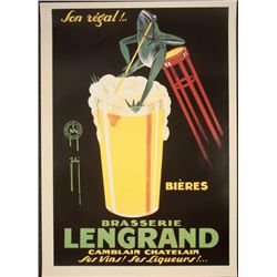 Very Large Art Poster Phi Brasserie Lengrand (Brewery)