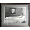 Image 1 : Large Art Print Framed Bedroom with Dog