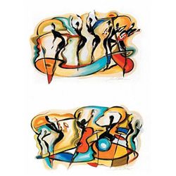 Alfred Gockel Jazz V and Blues V Art Prints