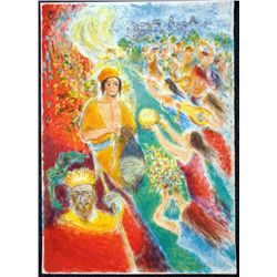 Ira Moskowitz Signed Judaic Art Print Music To Heaven