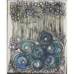 Susan Wangler Original Psychedelic Watercolor Painting