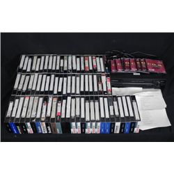 Huge Lot 80 Star Trek VHS Video Tapes & DVDs +VCR