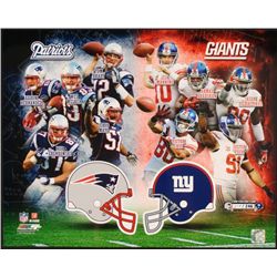 Super Bowl XLVI Giants vs Patriots LE Collage Photo