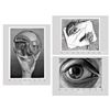 Image 1 : 3) EC Escher Prints- Drawing Hands Hand with Globe Eye