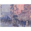 Image 2 : Flags on the Waldorf Childe Hassam Print On Canvas Art