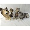 Image 1 : LOT 5 WOLF STATUE, BUSTS, FIGURINES