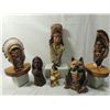 Image 1 : LOT 6 NATIVE AMERICAN FIGURES, BUST, STATUES