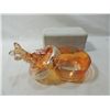 Image 5 : LOT 4 ORANGE LUSTRE CARNIVAL GLASS