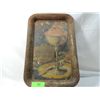 Image 1 : VINTAGE ANTIQUE TIN TRAY AMERICAN ICE CREAM DESIGN