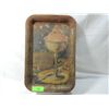 Image 2 : VINTAGE ANTIQUE TIN TRAY AMERICAN ICE CREAM DESIGN