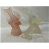 Image 2 : 3 PC FROSTED GLASS BIRD STATUARY