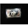 Image 2 : GERMAN SILVER 1 TROY OUNCE BISON BAR