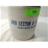 Image 2 : ANTIQUE STONEWARE CANNING CROCK JAR WITH LID