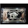 Image 2 : GERMAN SILVER 1 TROY OUNCE BISON BAR