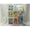 Image 2 : LOT 8 BINDER SHEETS BASEBALL & FOOTBALL CARDS
