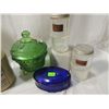 Image 4 : LOT 11 CREAMER, JARS, BOWLS W/ LID, PAPERWEIGHT