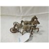Image 1 : VINTAGE CAST IRON HORSES HITCHED