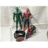 Image 1 : LOT 4 SPIDERMAN TOYS & BELT