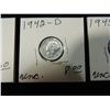 Image 3 : LOT 3 UNCIRCULATED MERCURY DIME
