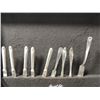 Image 4 : LOT 80+ SILVERWARE PIECES IN SILVERWARE CHEST