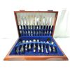 Image 1 : LOT 50+ SILVERWARE SET MIXED IN SILVERWARE CHEST