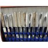 Image 3 : LOT 50+ SILVERWARE SET MIXED IN SILVERWARE CHEST