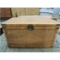WICKER RATTAN CHEST