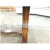 Image 4 : ANTIQUE OAK INLAID QTR SAW DINING TABLE LEAVES