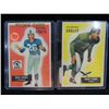 Image 1 : LOT 2 1955 FOOTBALL PLAYER CARD & ROOKIE CARD