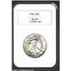 Image 1 : 1916 50C MS64 NGC. Dappled champagne-russet iridescence gravitates toward the borders of this attrac
