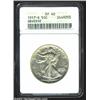 Image 1 : 1917-S 50C Obverse XF40 ANACS. Luster glimmers from the borders and protected areas of the devices..