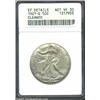 Image 1 : 1921-D 50C--Cleaned--ANACS. XF Details, Net VF30. A relatively attractive coin for the assigned grad