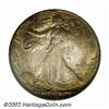 Image 1 : 1927-S 50C MS64 PCGS. The borders have iridescent yellow-green patina, while the centers have lavend