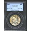 Image 1 : 1934 50C MS67 PCGS. A well struck and flashy Superb Gem that has blushes of bright lemon-gold patina
