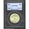 Image 1 : 1935 50C MS66 PCGS. Sharply struck and lustrous with richly variegated tan-green patina. The eagle h