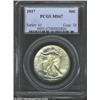 Image 1 : 1937 50C MS67 PCGS. Wisps of light gold patina swirl about the surfaces. A lustrous and boldly struc