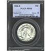 Image 1 : 1938-D 50C MS66 PCGS. A nicely struck Gem that has a hint of apricot color on each side. Lustrous an