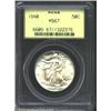 Image 1 : 1940 50C MS67 PCGS. A lightly toned and boldly struck Superb Gem that has intense cartwheel luster a