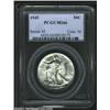Image 1 : 1945 50C MS66 PCGS. Fully struck with bright, flashy mint luster. The surfaces are smooth and pristi