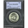 Image 1 : 1948 50C MS66 Full Bell Lines PCGS. A sharply struck Gem with intense cartwheel luster and immaculat
