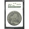 Image 1 : 1802 S$1 Narrow Date VF25 ANACS. B-6, BB-241, R.1. Lightly toned and attractive for the grade, as hi