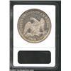 Image 2 : 1847 S$1 XF45 ANACS. Some of the original finish is still seen shining through golden-gray patina. T