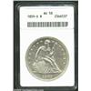Image 3 : 1859-S S$1 AU58 ANACS. Breen-5462. The Philadelphia Mint shipped 10 pairs of Seated Dollar dies west