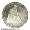 Image 1 : 1870 S$1 PR64 PCGS. Brilliant and deeply mirrored with light frosting on the devices. Very light hai