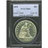 Image 3 : 1870 S$1 PR64 PCGS. Brilliant and deeply mirrored with light frosting on the devices. Very light hai