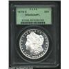 Image 1 : 1879-S S$1 MS65 Deep Mirror Prooflike PCGS. A well struck Gem that is brilliant except for a blush o
