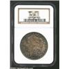 Image 1 : 1880 S$1 MS65 NGC. The obverse has bright aqua color at the borders, while the remainder of the surf